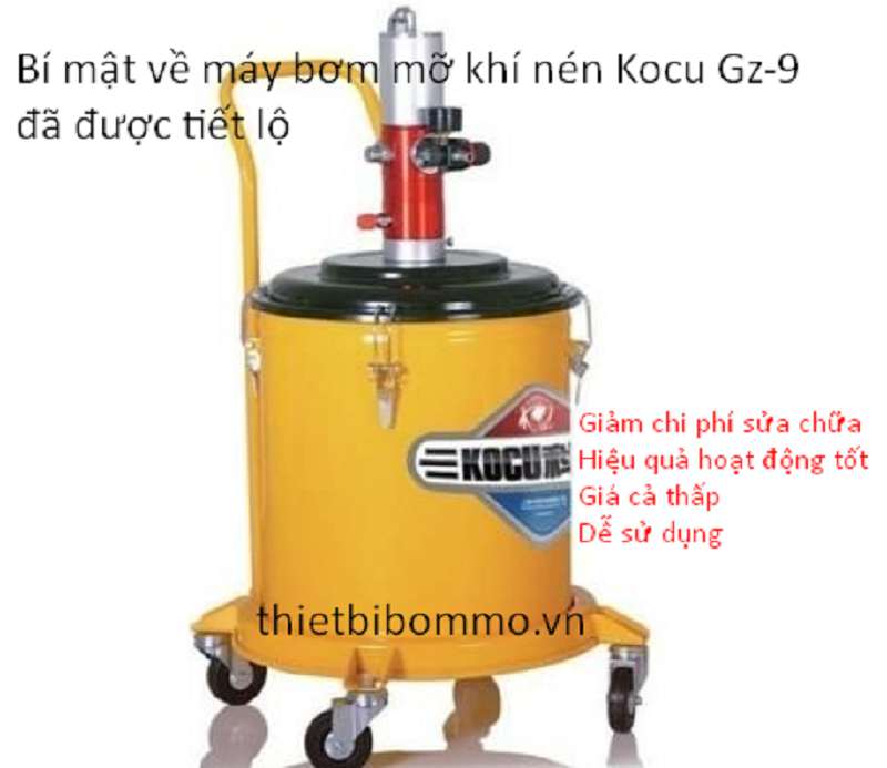 Những Bật Mí bất ngờ về Máy Bơm Mỡ Khí Nén Kocu Gz-A9