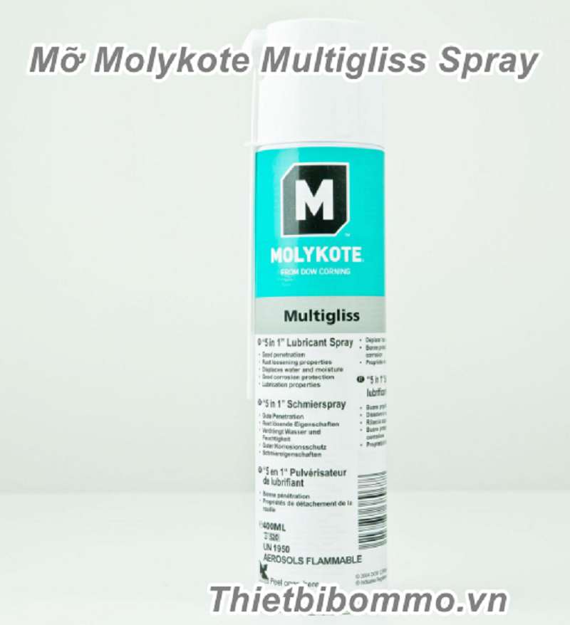5 Lợi ích khi sử dụng mỡ MOLYKOTE MULTIGLISS SPRAY