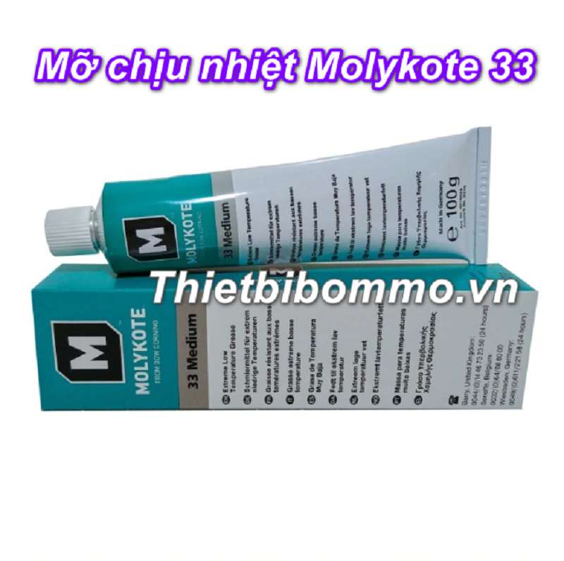 5 Ưu điểm vượt trội của Mỡ chịu nhiệt Molykote 33