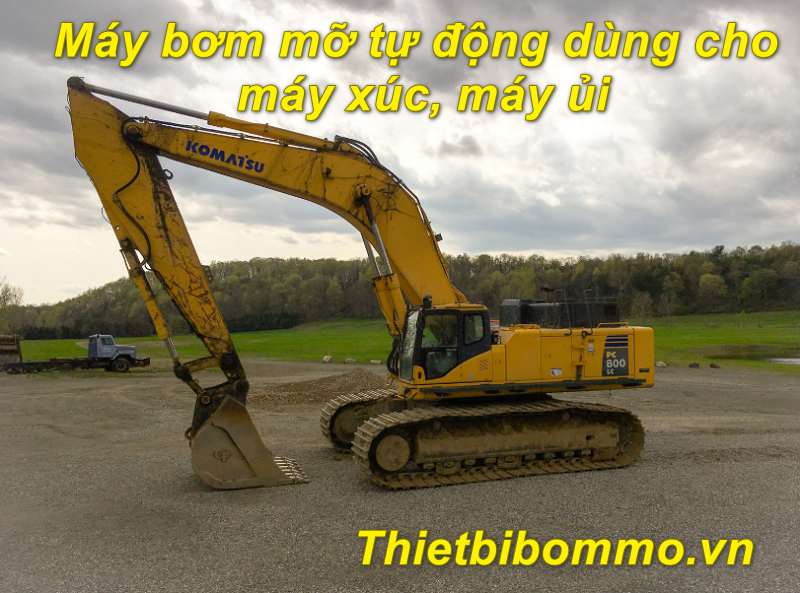 Ưu điểm nổi bật của máy bơm mỡ tự động dùng cho máy xúc, máy ủi