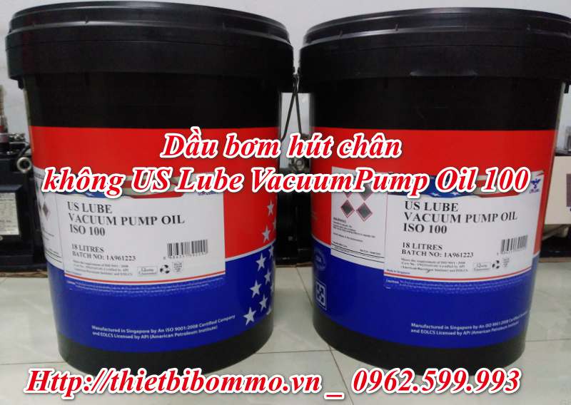 Dầu bơm hút chân không US Lube Vacuum Pump Oil 100 chính hãng