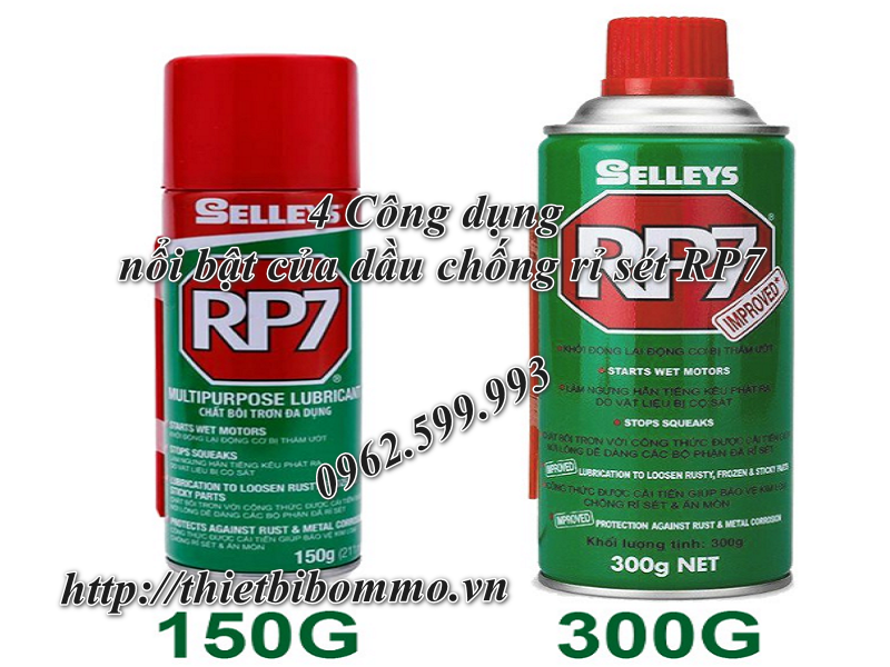 4 Công dụng của dầu chống rỉ sét RP7 bạn nên biết