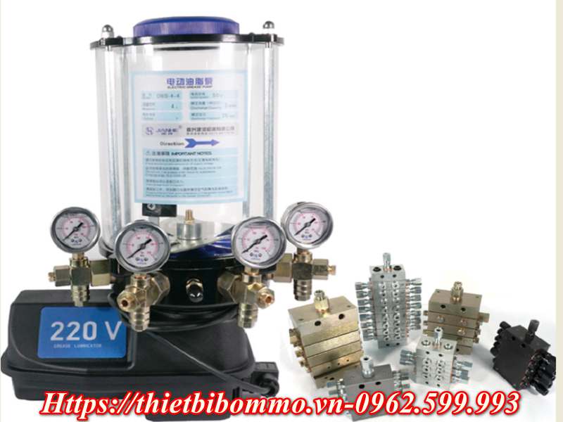 Bơm mỡ bằng điện DBS-4-4N/220V và những điều cần biết