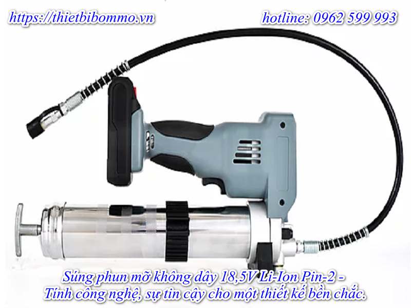Bán súng phun mỡ không dây 18,5V Li-Ion Pin-2 chính hãng giá rẻ