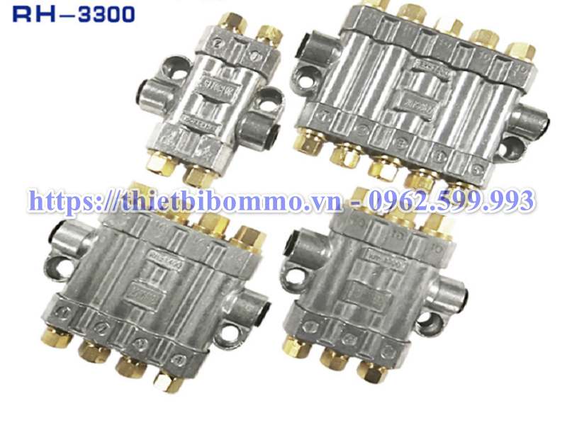 Bộ chia dầu RH chuyên dụng dành cho hệ thống bôi trơn dầu tập chung