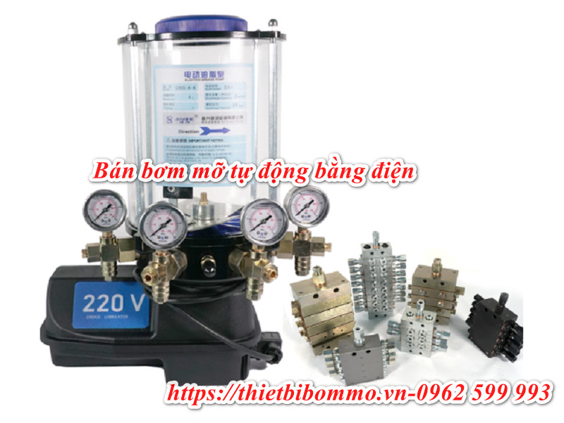 Bán bơm mỡ tự động bằng điện dành cho hệ thống bôi trơn tập chung