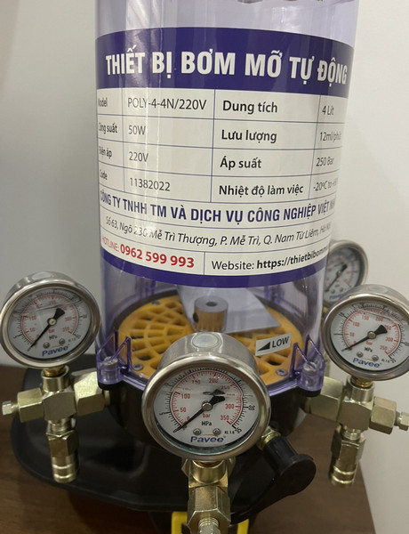 THIẾT BỊ BƠM MỠ TỰ ĐỘNG POLY