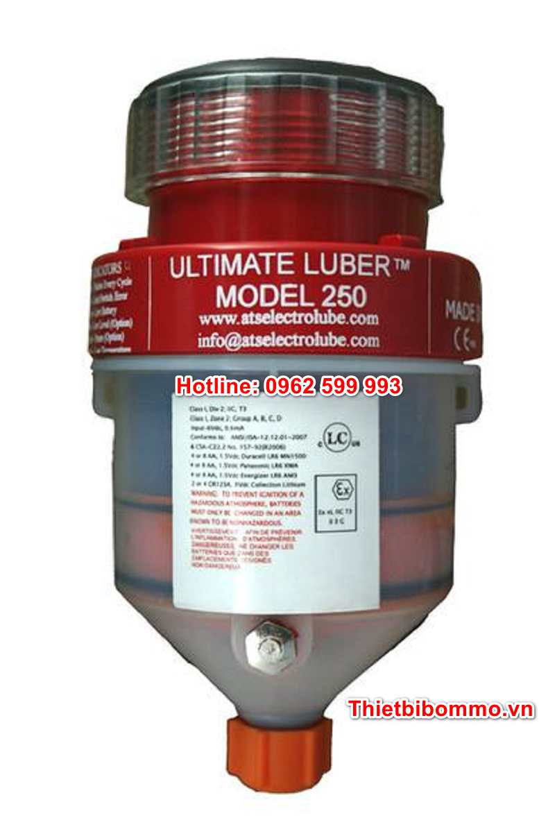 ULTIMATE LUBER 250ml  là thiết bị bôi trơn tự động có động cơ