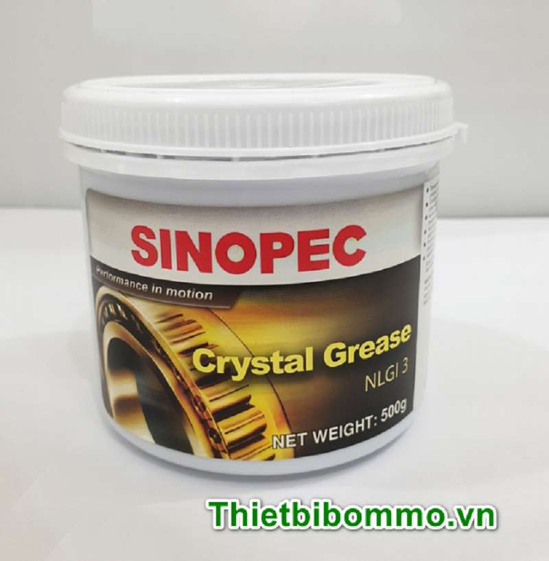 Khám phá ưu điểm vượt bậc của mỡ Sinopec Crystal Grease NLGI 3