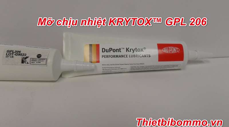 3 Lưu ý khi sử dụng Mỡ chịu nhiệt KRYTOX™ GPL 206