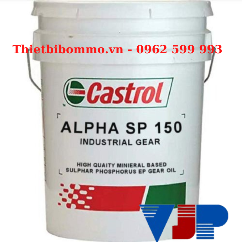 Castrol Alpha SP 150 là dầu bánh răng chất lượng cao, pha chế từ dầu khoáng tinh lọc.