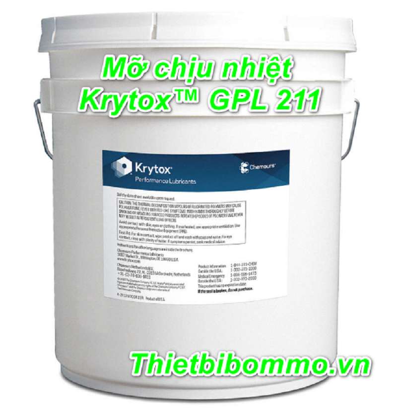 Hướng dẫn sử dụng và bảo quản an toàn cho mỡ Krytox™ GPL 211